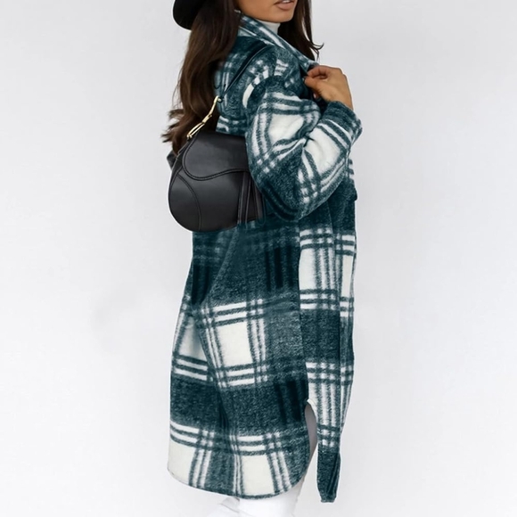 Printed Button Down Coat - Picture 4 of 7